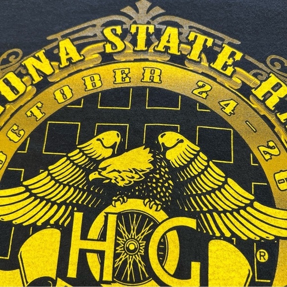 Harley Owners Group Arizona State Rally 2013 Black Long Sleeve T-Shirt Size L - Picture 9 of 15